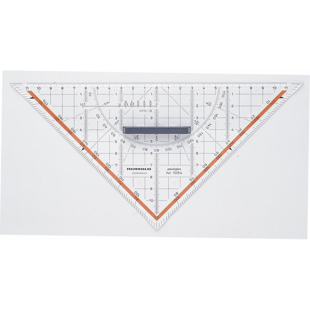 RUMOLD Zeichendreieck 1054 25cm Acrylglas