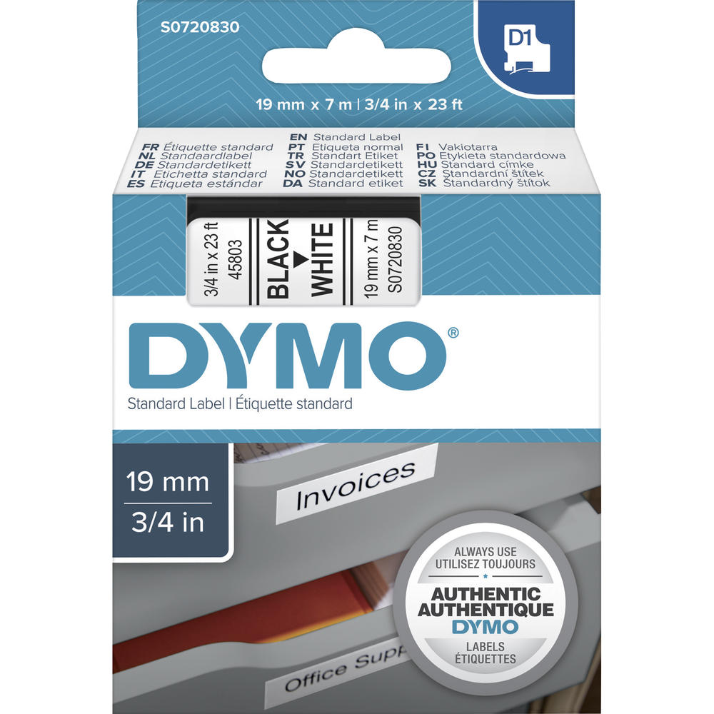 DYMO Schriftbandkassette D1 S0720830 19mmx7m sw