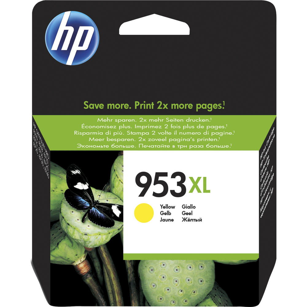 HP Tintenpatrone F6U18AE 953XL 1.450Seiten gelb