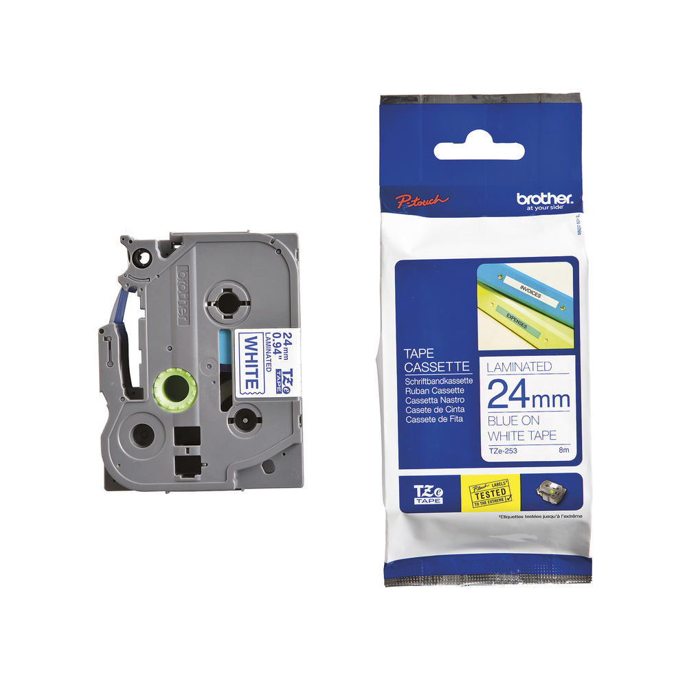P-touch Schriftbandkassette TZE253 24mmx8m