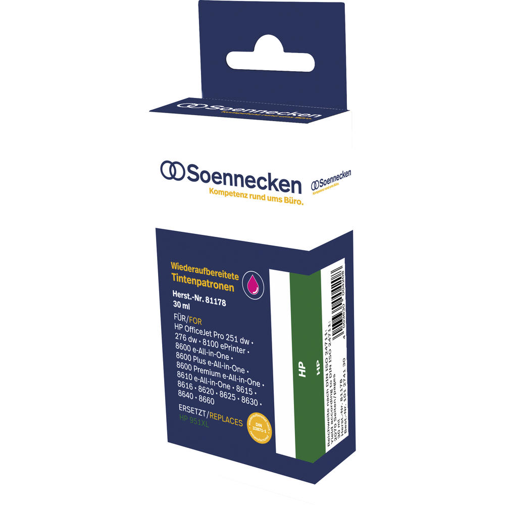 Soennecken Tintenpatrone 81178 wie HP CN047AE