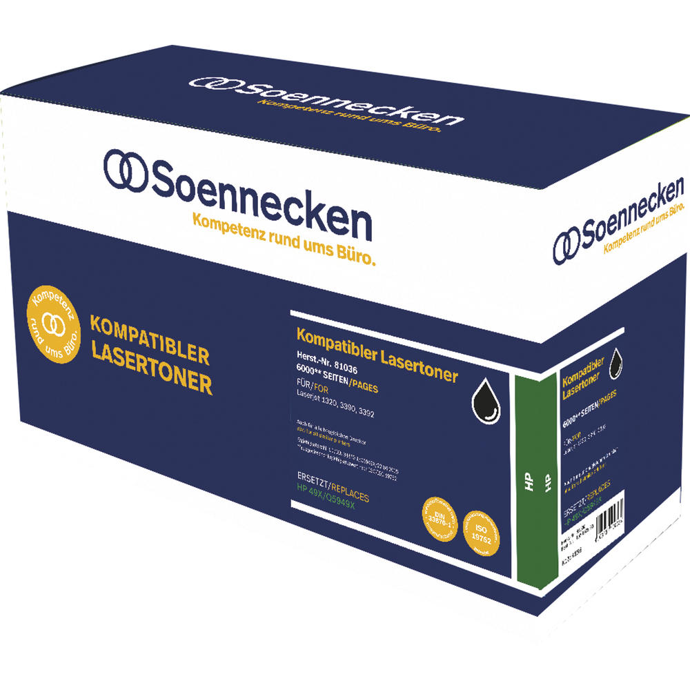 Soennecken Toner 81036 wie HP Q5949X 49X schwarz