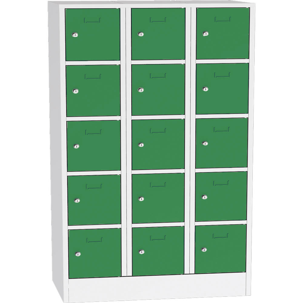 Schließfach-Stahlschrank SYSTEM SP1 COLOR | Verkehrsgrün RAL 6024 | 400 | Drehriegelverschluss