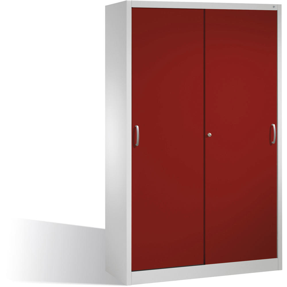 Schiebetürenschrank SYSTEM STB 100 | Rubinrot RAL 3003 | 1200 | 500