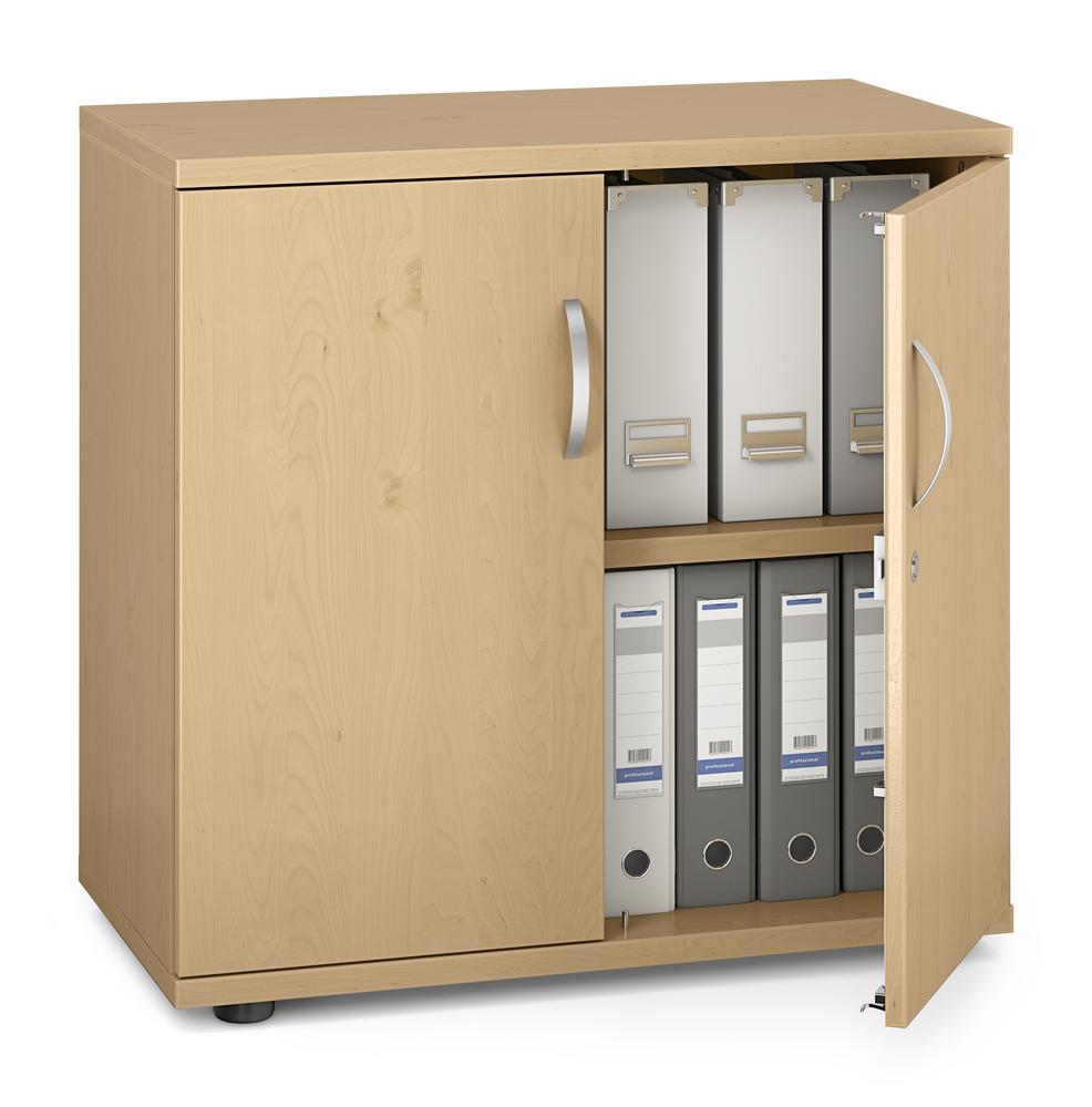 Flügeltürenschrank PROFI MODUL | Buchedekor | 800 | Türanschlag Mitte