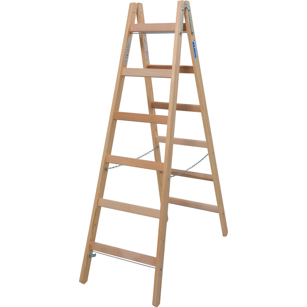 Holz Sprossen-Doppelleiter Stabilo, 2x6 Sprossen | 3020