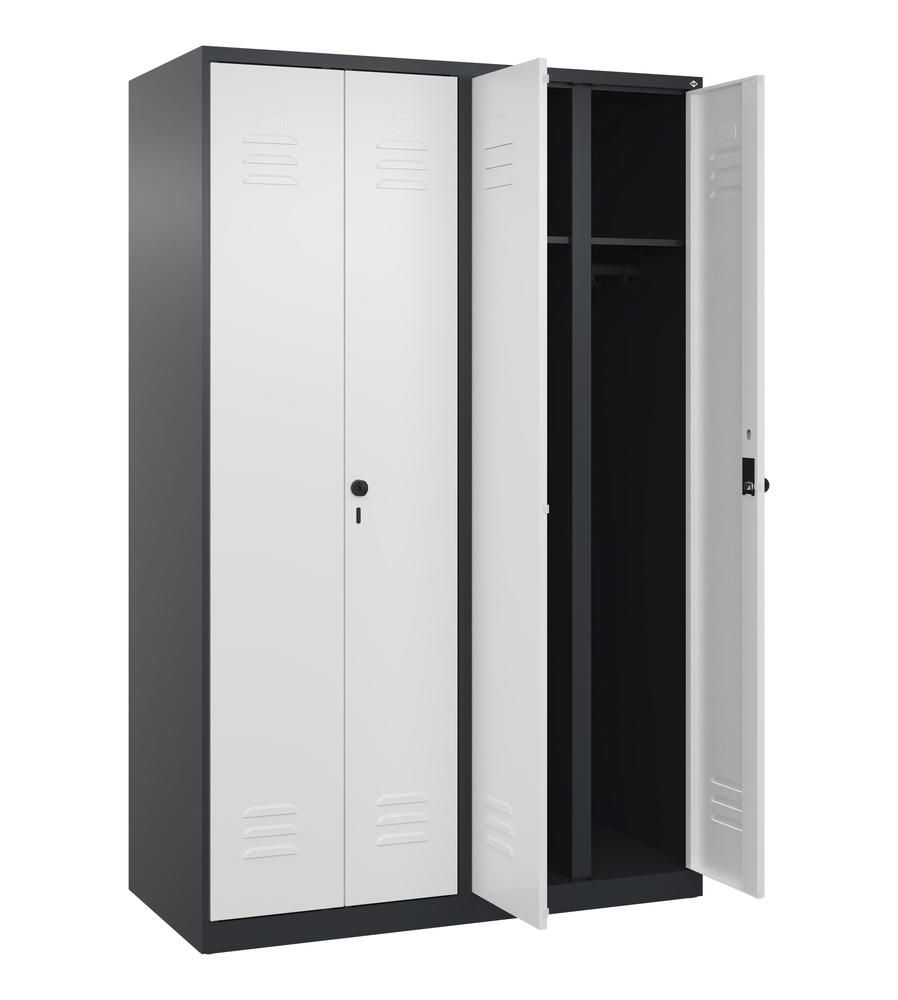 Arbeitsstättenspind CLASSIC PLUS, bodenstehend | Verkehrsweiß RAL 9016 | Bodenstehend | Schwarzgrau RAL 7021 | 300 | 4