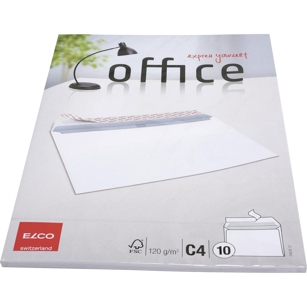 ELCO Briefumschlag Office 7447612 C4 oF hk weiß 10