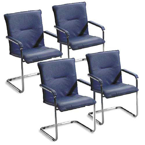 4-er Set Besucherschwinger DELTA 1 | Blau