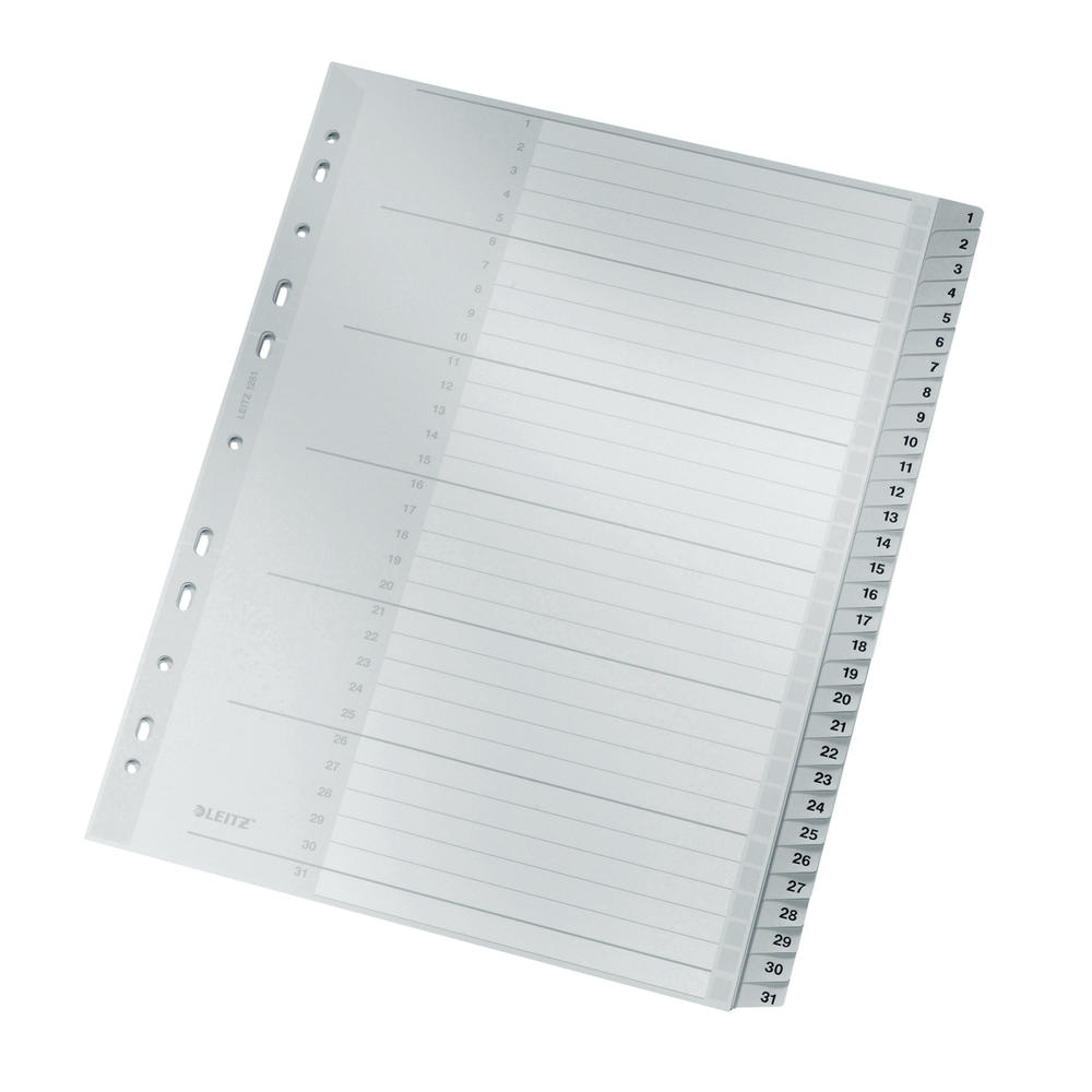 Leitz Register 12810000 1-31 DIN A4 31teilig PP