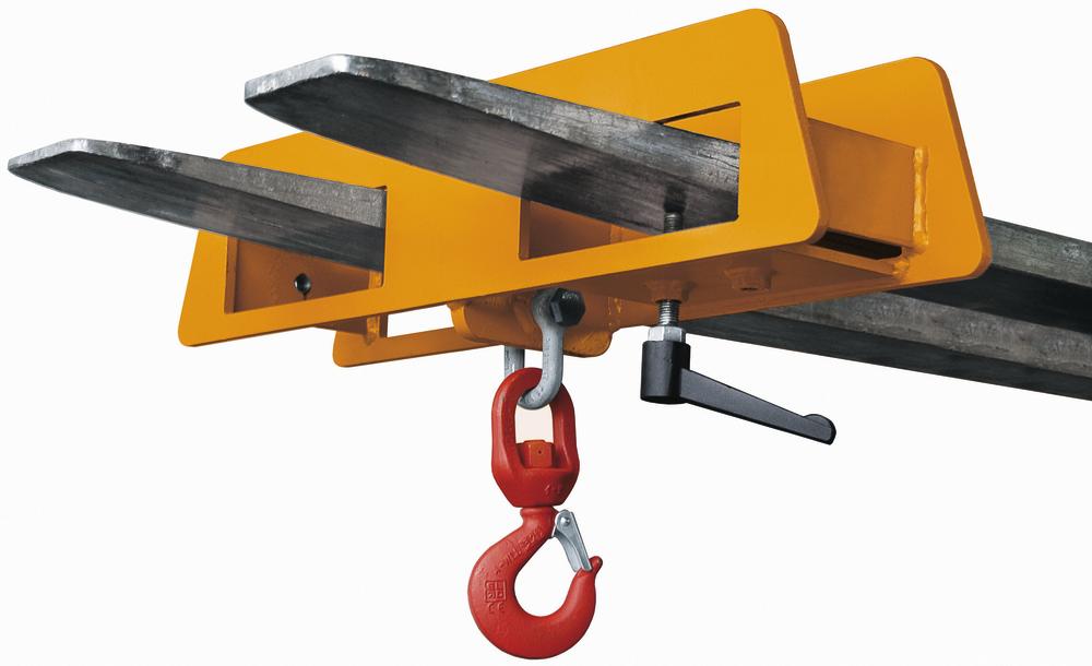 Lasthaken, Tragfähigkeit 5000 kg | Gelborange RAL 2000 | Typ LH-II