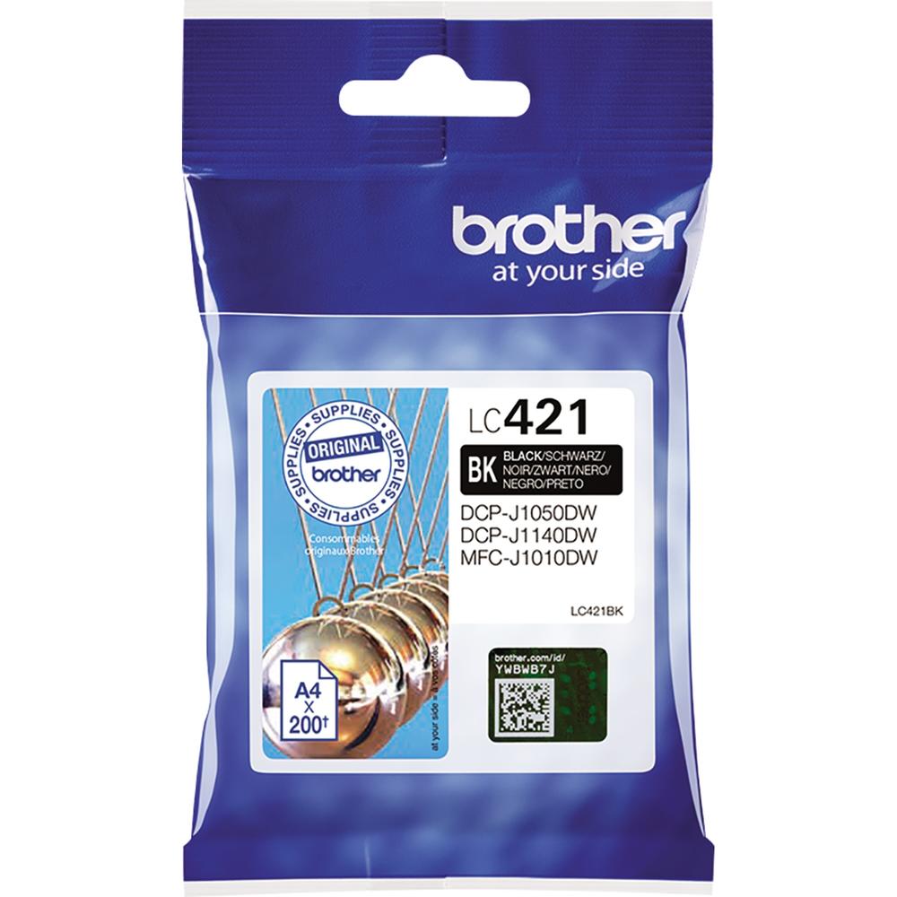 Brother Tintenpatrone LC421BK 200Seiten schwarz