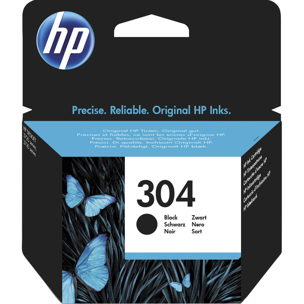 HP Tintenpatrone N9K06AE 304 120Seiten schwarz