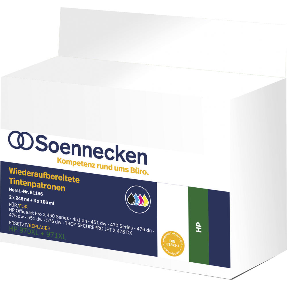 Soennecken Tintenpatrone 81196 wie HP 970XL/971XL