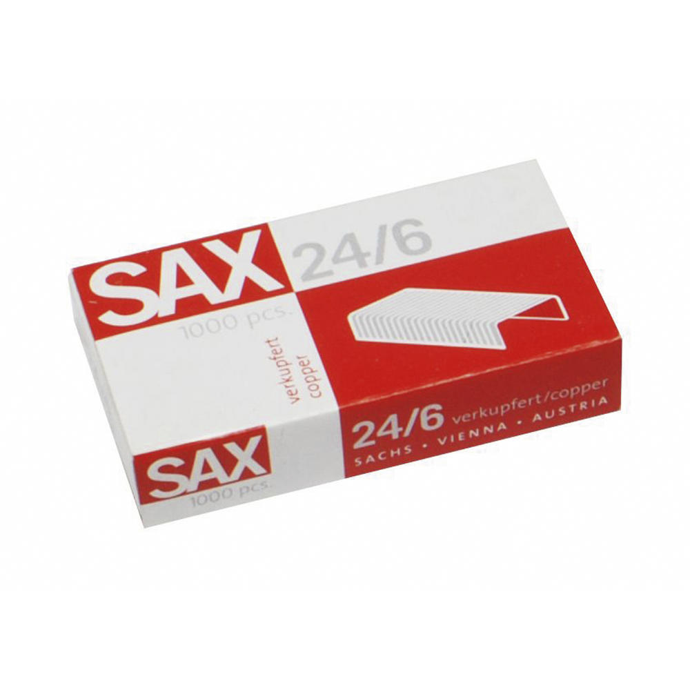 SAX Heftklammer 1-246-01 Nr. 24/6mm verkupfert