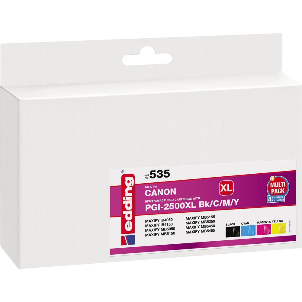 edding Tintenpatrone 18-535 wie Canon PGI-2500XL