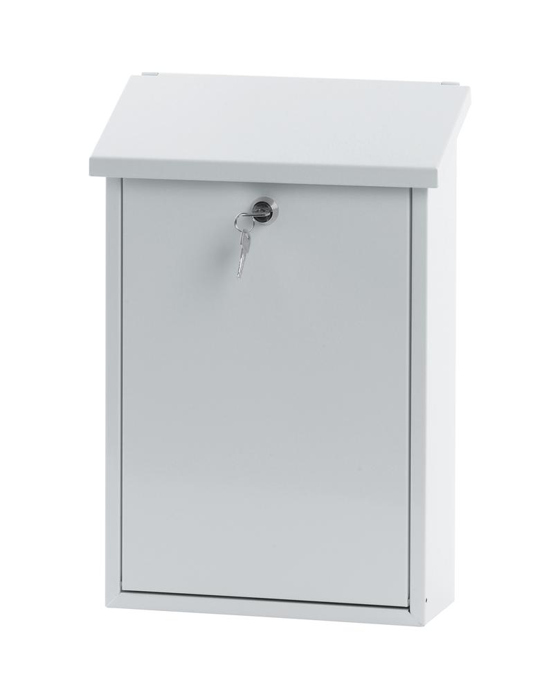 Standard Wandbriefkasten Bremen | Reinweiß RAL 9010 | Stahl
