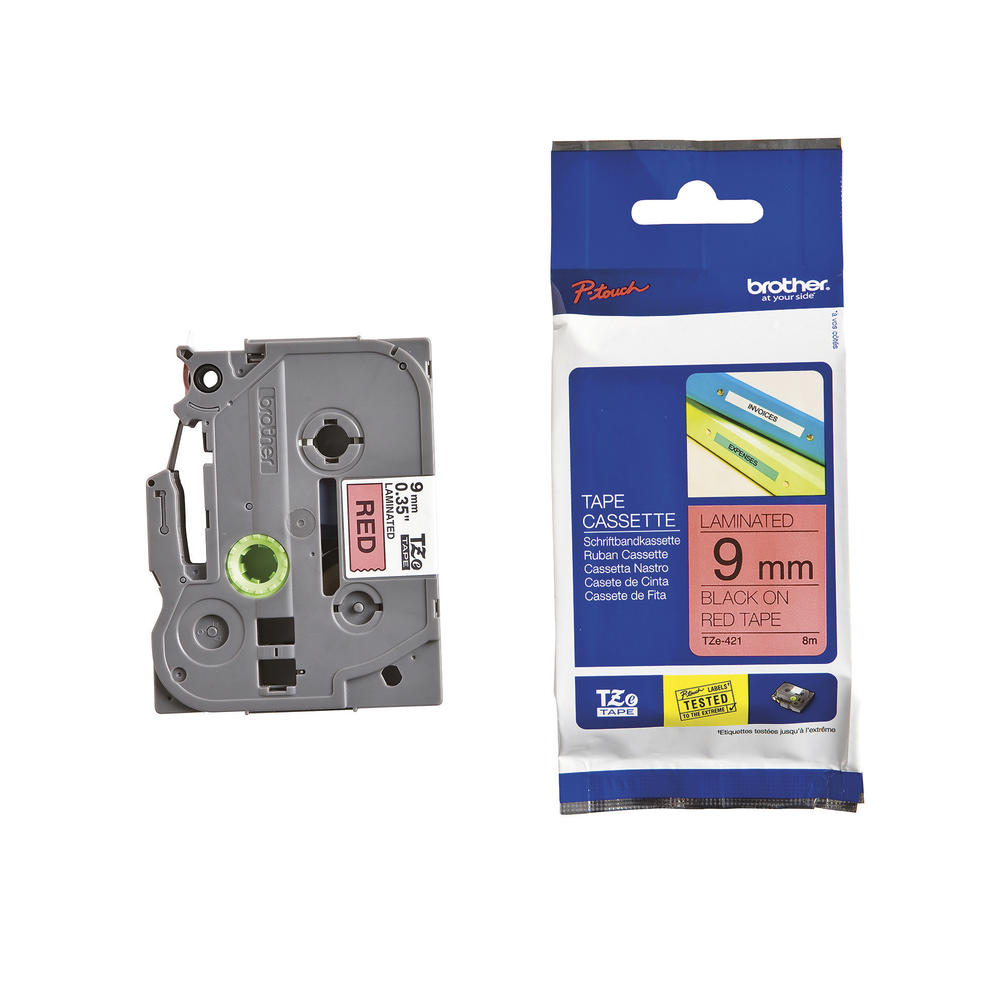 P-touch Schriftbandkassette TZE421 9mmx8m