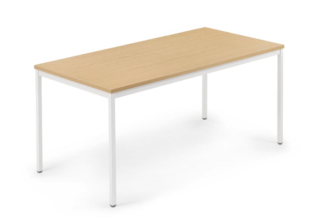 Konferenztisch MODUL | Buchedekor | 2000 | 800 | Weiß RAL 9016 | Rechteck