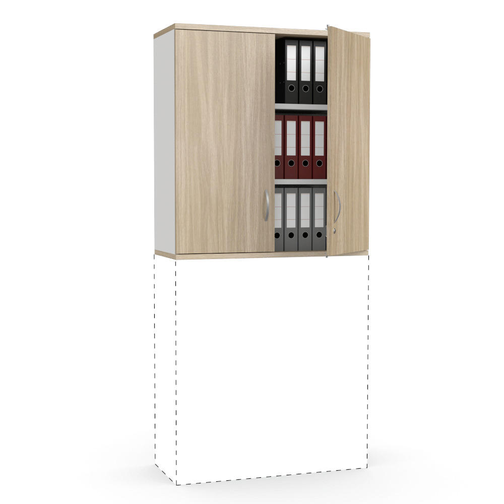 Flügeltüren-Aufsatzschrank PROFI Bicolour | 1000