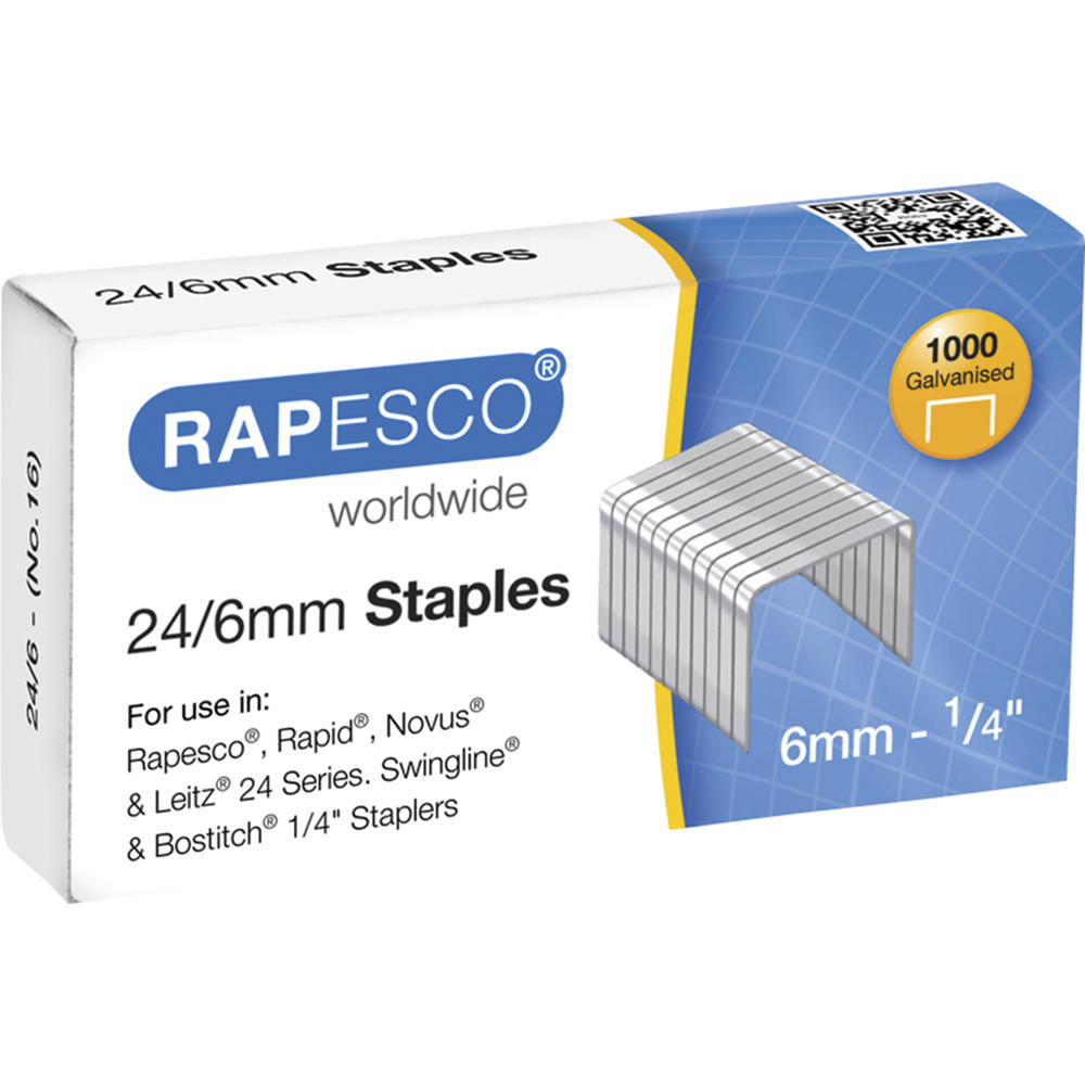 RAPESCO Heftklammer S24607Z3 24/6 verzinkt 1.000