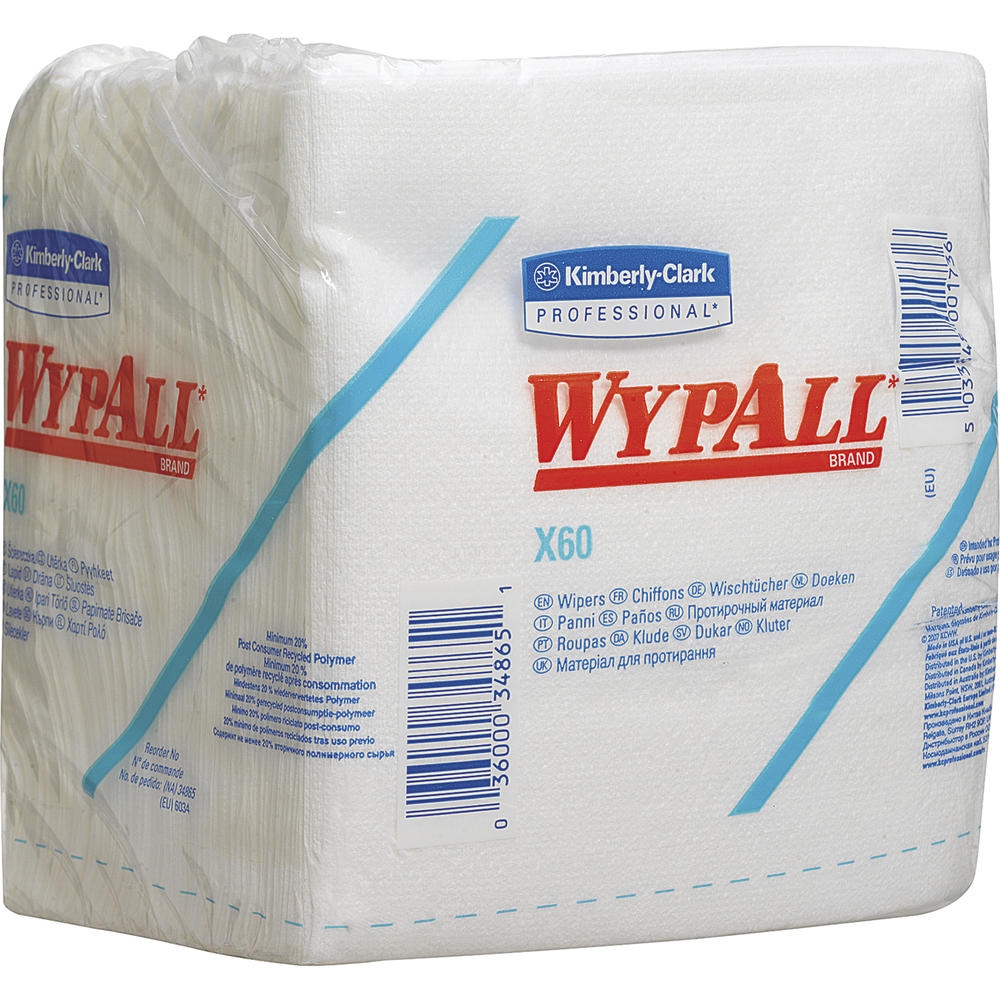 WYPALL Wischtuch X60 6034 1lg. Viertelfalz 31x32cm