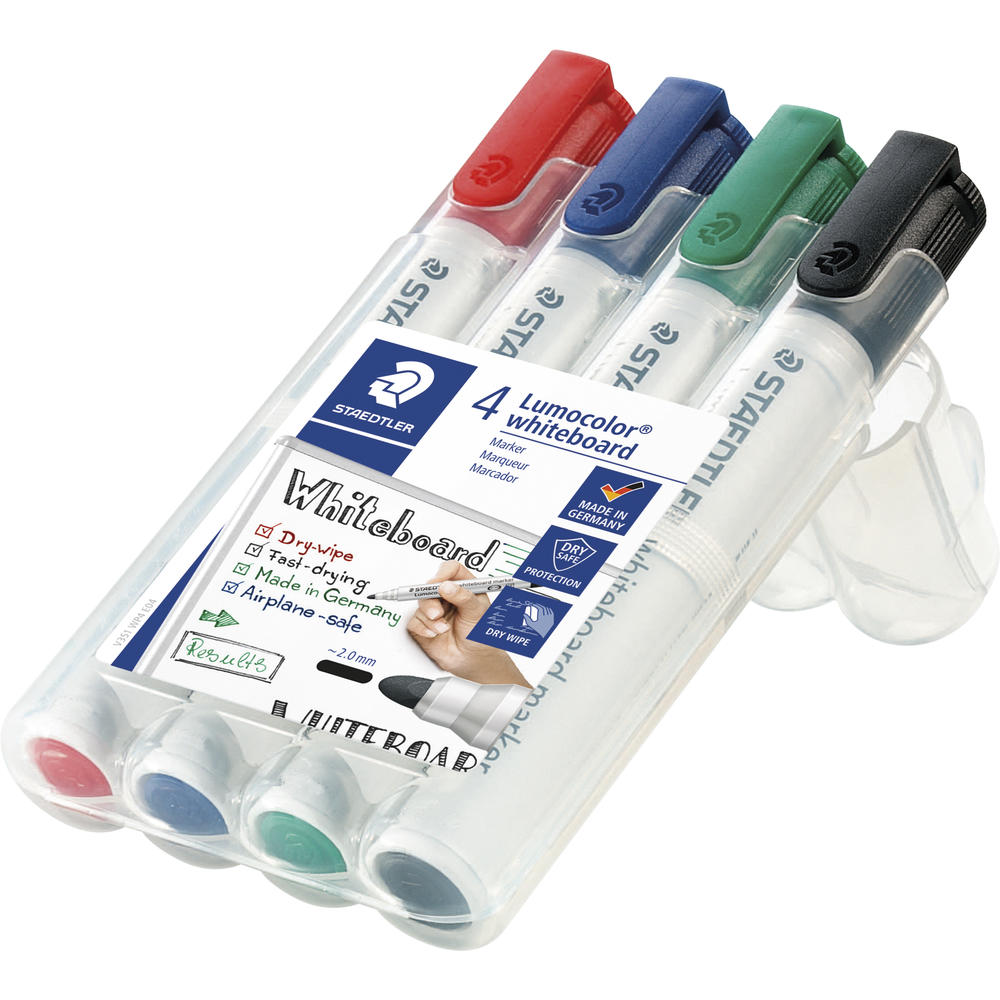 STAEDTLER Whiteboardmarker Lumocolor 351 WP4 2mm 4