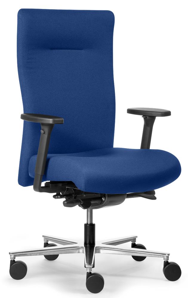 XXL Bürostuhl DV BIG PLUS BS 200 mit Armlehnen | Blau
