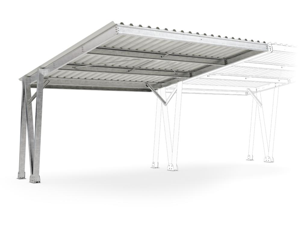 Carport, Überdachung EcoCover Anbaueinheit | Anbaueinheit