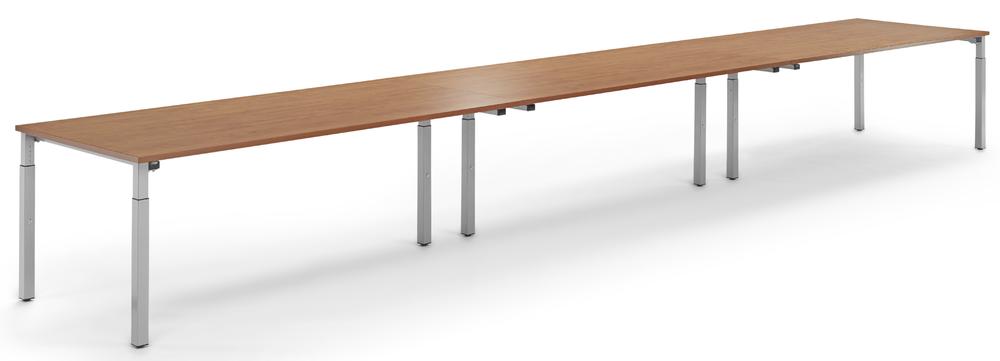 Konferenztisch System MODUL | Calvados | 4800 | 1600 | Alusilber RAL 9006