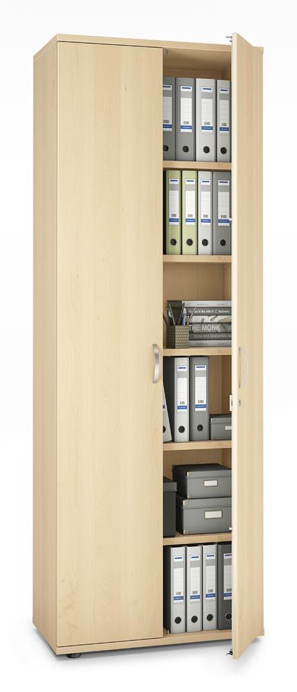 Flügeltürenschrank PROFI MODUL | Ahorndekor | 800 | Türanschlag Mitte