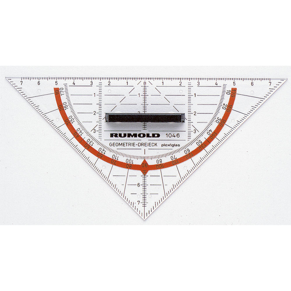 RUMOLD Geometriedreieck 1046 16cm Acrylglas