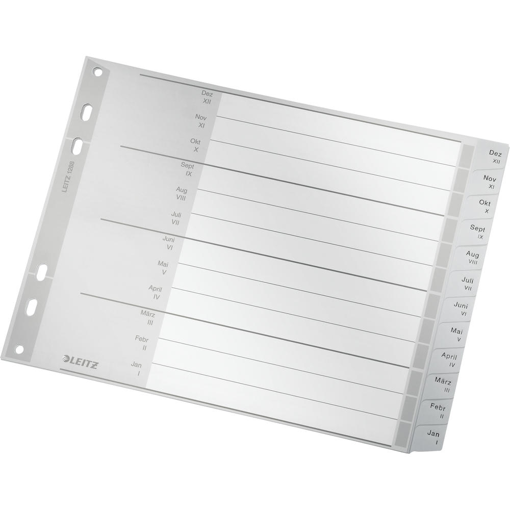 Leitz Plastikregister A4 PP 1288 bedruckt mit