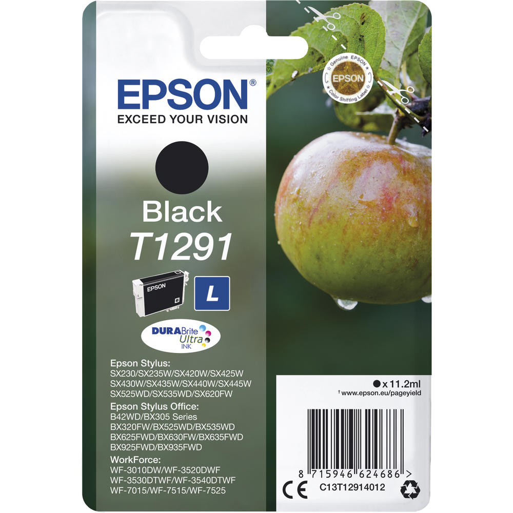 Epson Tintenpatrone C13T12914012 T1291 11,2ml