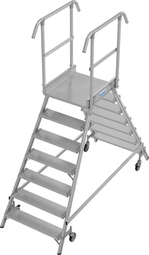 Podestleiter Stabilo Fahrbar Beids. 2x7 Stufen | Beidseitig | 3660