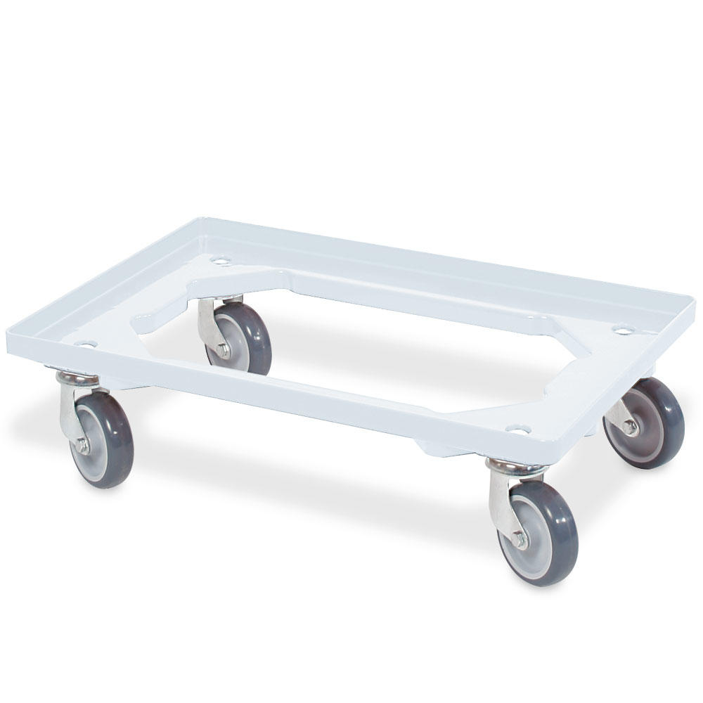 Transportroller für Euro-Stapelbehälter 600x400 mm | Weiß