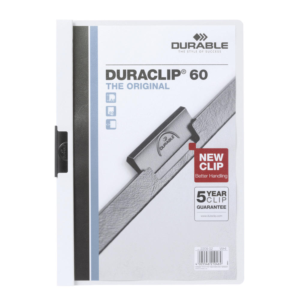 DURABLE Klemmmappe DURACLIP 60 220902 DIN A4