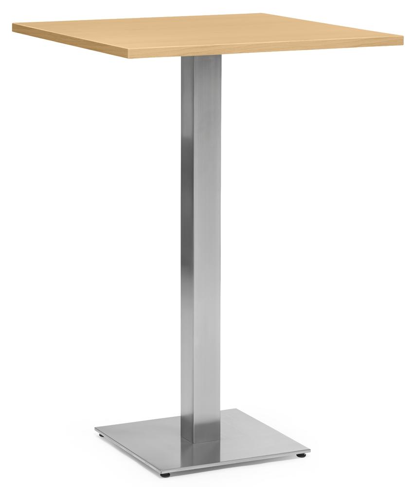 Cafeteria-/Stehtischsystem PARMA eckig | Buchedekor | 1125 | Poliert