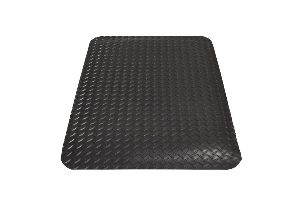 Arbeitsplatzmatte Rautenprofil Ultra | Schwarz | 600 | Fertigabmessung