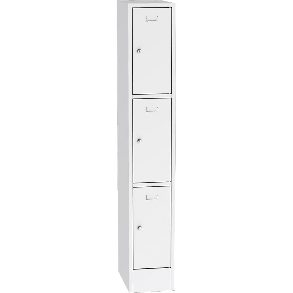 Schließfach-Stahlschrank SYSTEM SP1 COLOR | Lichtgrau RAL 7035 | 300 | Zylinderschloss
