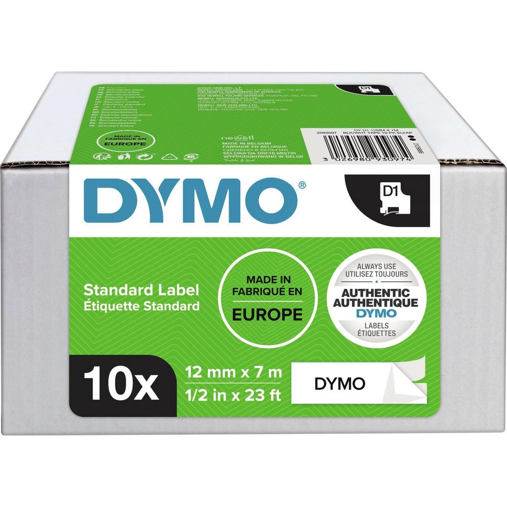 DYMO Schriftbandkassette D1 2093097 12mmx7m sw auf