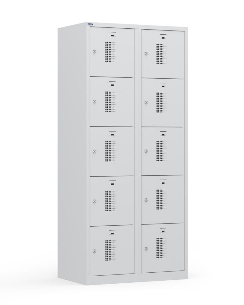 Schließfachschränke System SP1 Basic | Lichtgrau RAL 7035 | 400 | Zylinderschloss