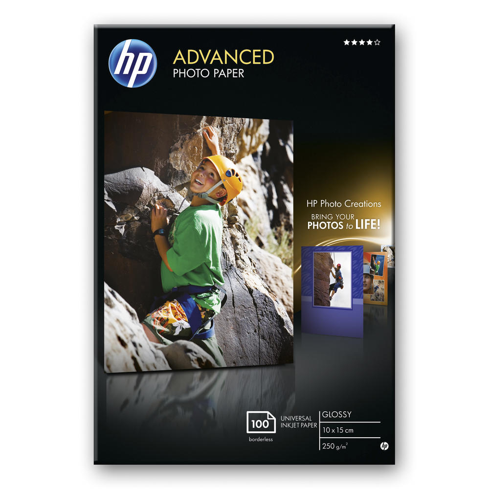 HP Fotopapier Advanced Q8692A 10x15cm 250g 100