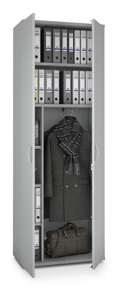 Garderobenschrank PROFI MODUL | Lichtgrau | 800