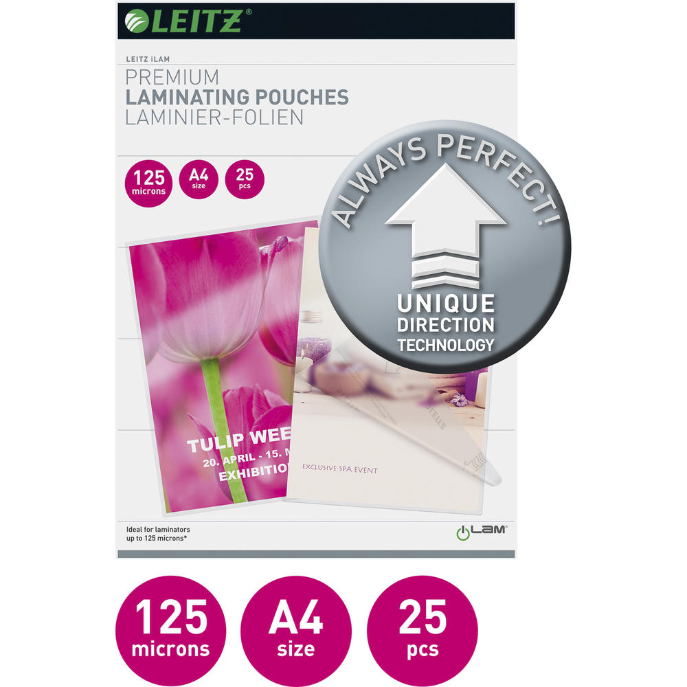 Leitz Laminierfolie UDT 74820000 DIN A4 125mic 25