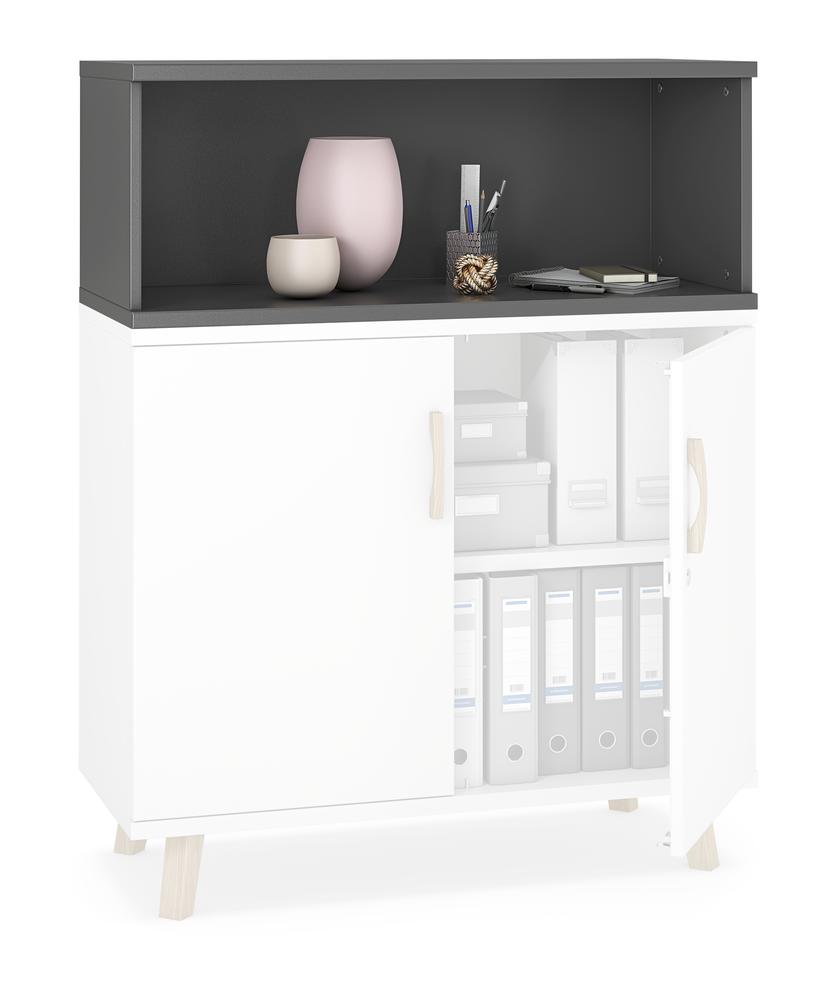 Aufsatzregal SMART MODUL | Anthrazit | 1000