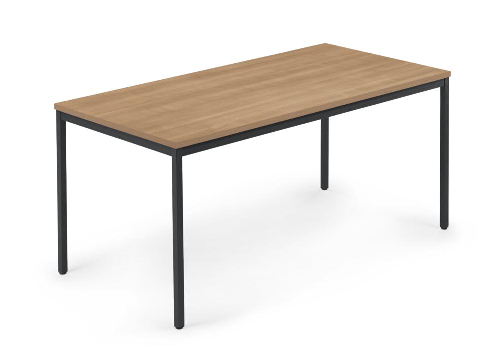 Konferenztisch BASE LINE-PRO | Nussdekor | 1800 | 800 | Schwarz | Rechteck