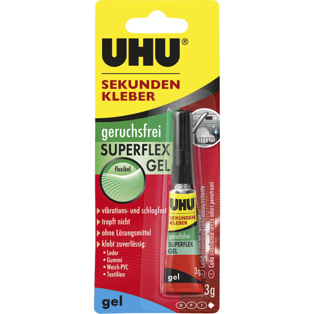 UHU Sekundenkleber SUPERFLEX GEL 45565 3g