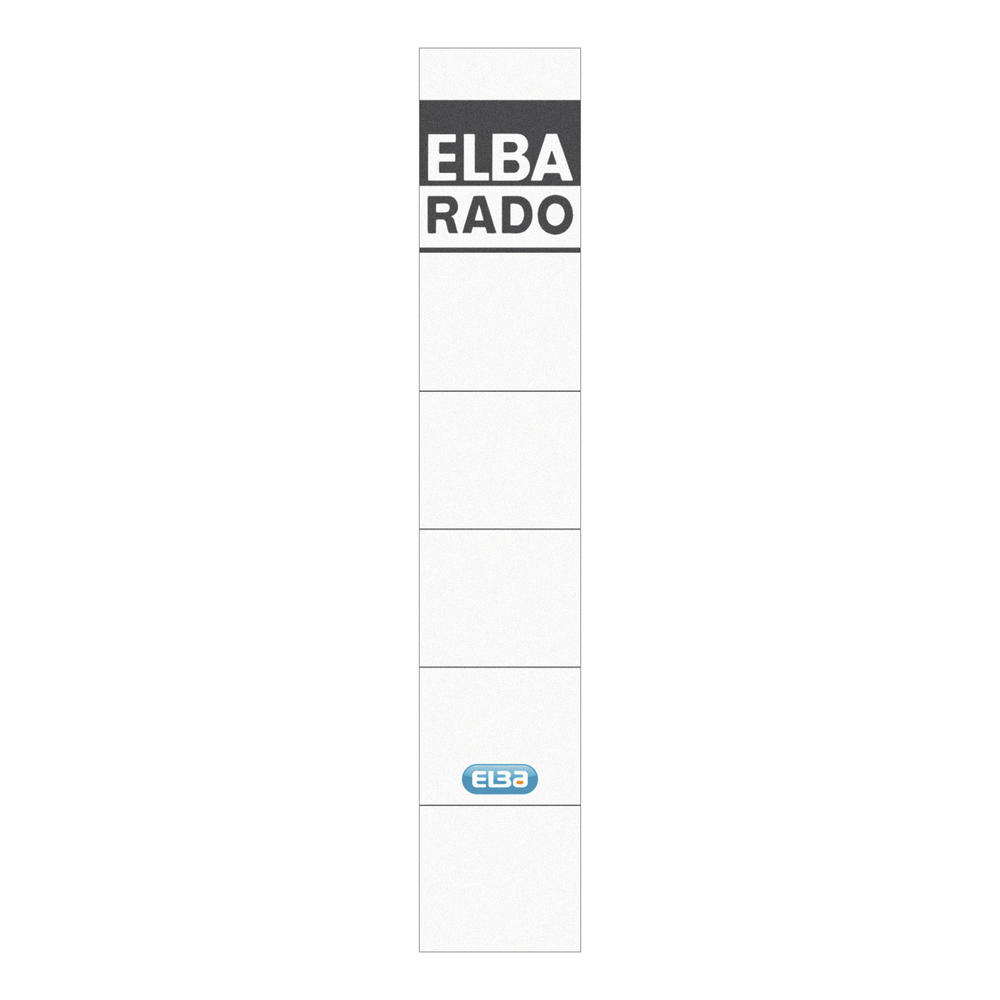 ELBA Ordneretikett 100551822 schmal/kurz sk weiß