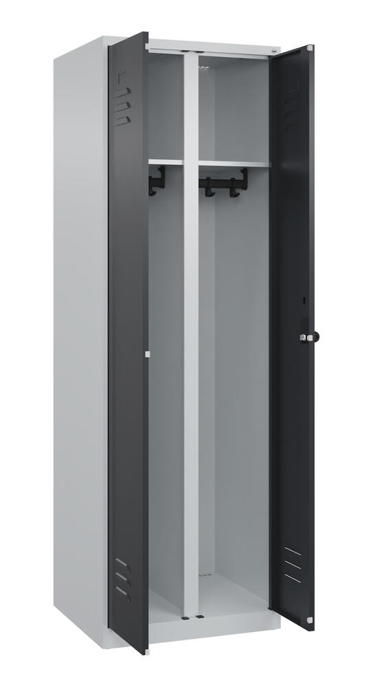 Arbeitsstättenspind CLASSIC PLUS, bodenstehend | Schwarzgrau RAL 7021 | Bodenstehend | Lichtgrau RAL 7035 | 300 | 2